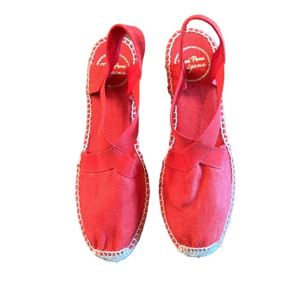 Toni Pons Ter Slingback Espadrille Sandal Red Size 6.5 - Picture 4 of 7
